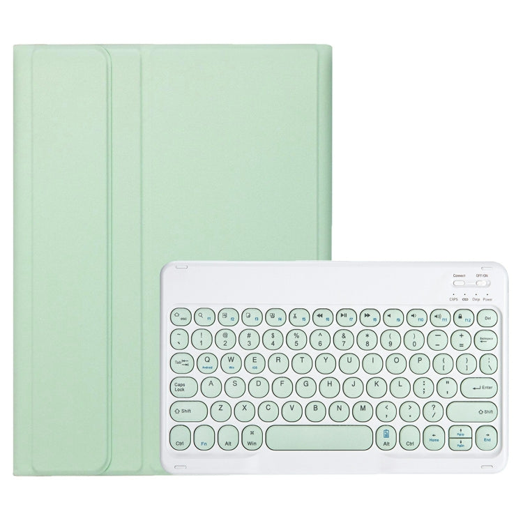 For iPad 10th Gen 10.9 2022 YA10B Lambskin Texture Bluetooth Keyboard Leather Tablet Case with Pen Slot (Green) - Universal by PMC TechLife | Online Shopping South Africa | PMC TechLife