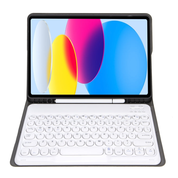 For iPad 11 2025 / 10th Gen 10.9 2022 YA10B Lambskin Texture Bluetooth Keyboard Leather Tablet Case with Pen Slot(Gold) - Universal by PMC TechLife | Online Shopping South Africa | PMC TechLife | Buy Now Pay Later Mobicred