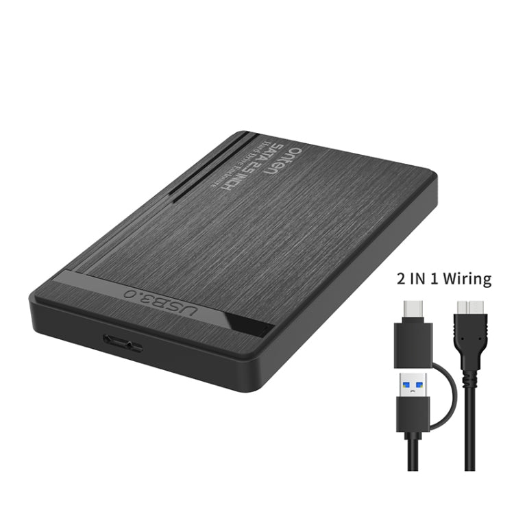 Onten UHD1 12.5 inch External Hard Drive Disk Case with 2 in 1Cable - HDD Enclosure by Onten | Online Shopping South Africa | PMC TechLife | Buy Now Pay Later Mobicred