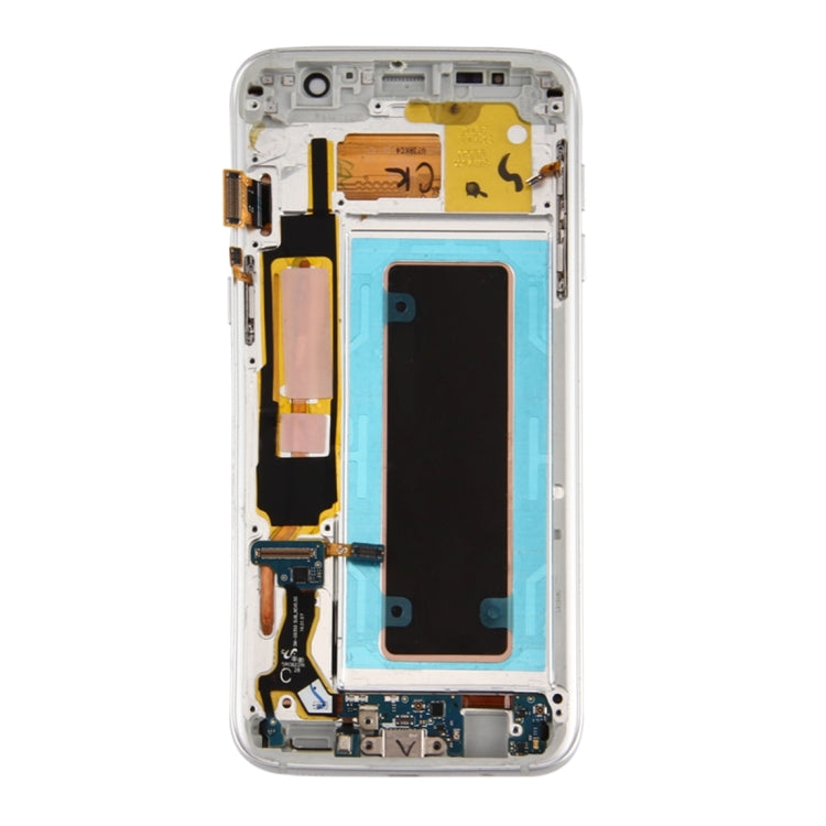 Original LCD Screen and Digitizer Full Assembly with Frame & Charging Port Board & Volume Button & Power Button For Galaxy S7 Edge / G935F(Silver) - free shipping - PMc TechLife - Order now!