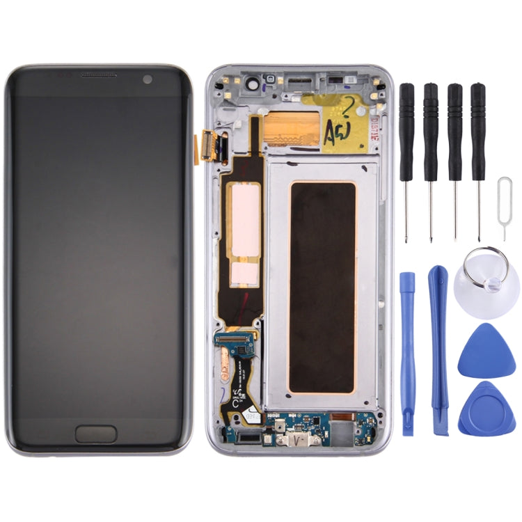 for Galaxy S7 Edge / G935A Digitizer Full Assembly with Frame & Charging Port Board & Volume Button & Power Button (Black) - free shipping - PMc TechLife - Order now!