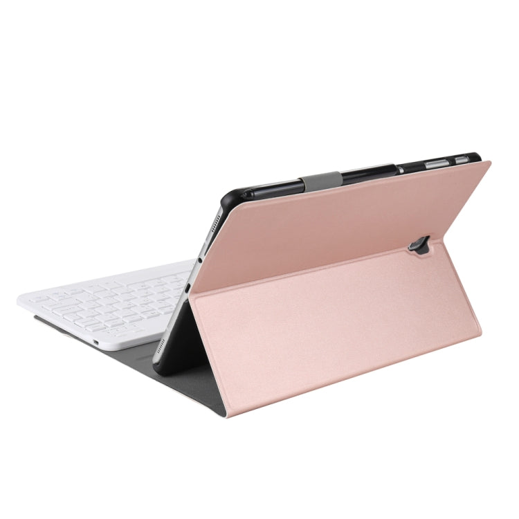 A830 Ultra-thin Detachable Bluetooth Keyboard Leather Tablet Case for Galaxy Tab S4 10.5 T830 / T835, with Holder(Rose Gold) - free shipping - PMC TechLife - Order now!