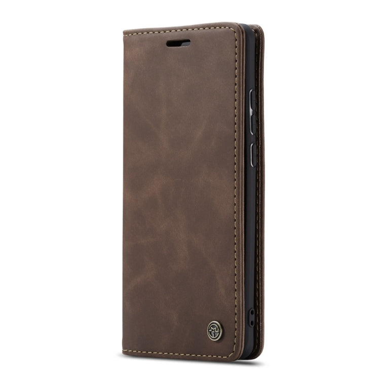 CaseMe-013 Multifunctional Retro Frosted Horizontal Flip Leather Case for Galaxy A20 / A30, with Card Slot & Holder & Wallet (Coffee) - free shipping - PMC Jewellery - Order now!
