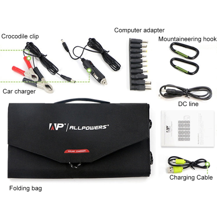 ALLPOWERS Portable Solar Panel Charger 100W 18V Foldable Solar Panel Solar Battery Charger - Charger by PMc TechLife | Online Shopping South Africa | PMc TechLife | Buy Now Pay Later Mobicred