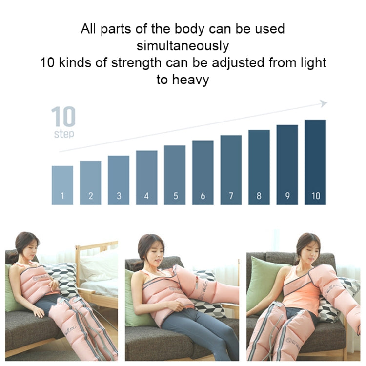RD-M2857 4 in 1 Legs + Waist + Single Hand Airbag All-inclusive Intelligent Air Wave Pressure Massager with Host, Support Timing / Positioning Massage & 10 Kinds of Adjustable Force, US Plug or EU Plug(Pink) - free shipping - PMC TechLife - Order now!