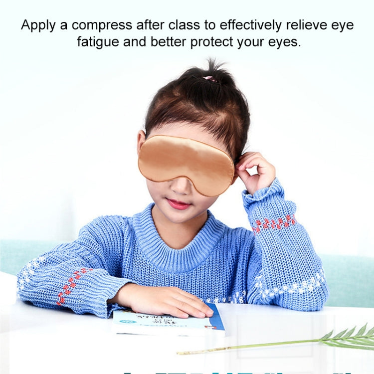 USB Charging Heating Silk Moxa Sleep Eye Mask (Rose Gold) - Eye Masks by PMC TechLife | Online Shopping South Africa | PMC TechLife | Buy Now Pay Later Mobicred