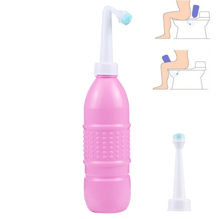 500ml Portable Handheld Travel Bidet Women Vaginal Male Anal Washing Sprayer (Pink) - free shipping - PMC TechLife - Order now!
