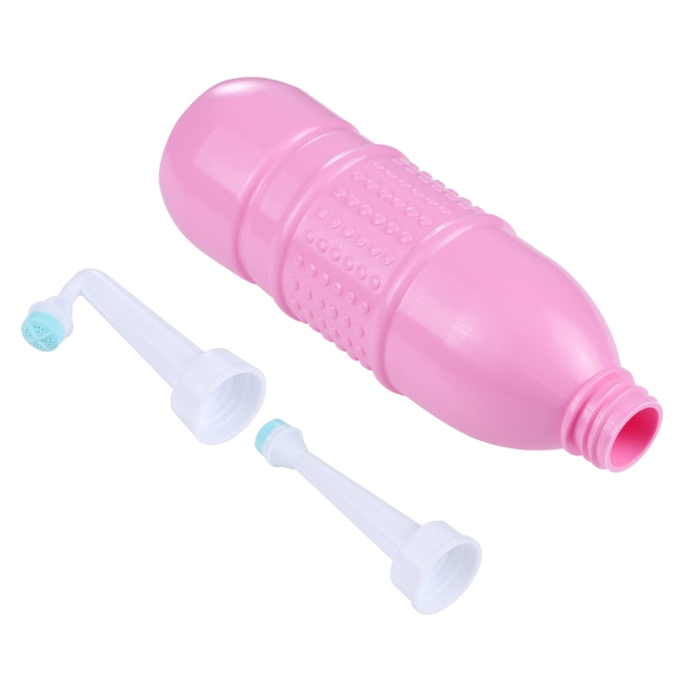 500ml Portable Handheld Travel Bidet Women Vaginal Male Anal Washing Sprayer (Pink) - free shipping - PMC TechLife - Order now!