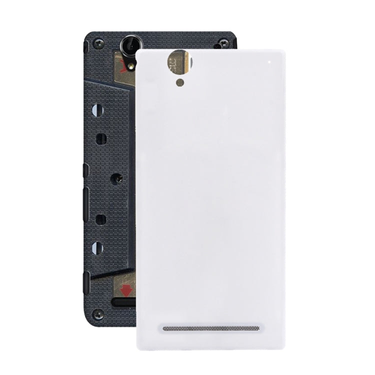 Back Battery Cover for Sony Xperia T2 Ultra(White) - Back Cover by PMC TechLife | Online Shopping South Africa | PMC TechLife | Buy Now Pay Later Mobicred