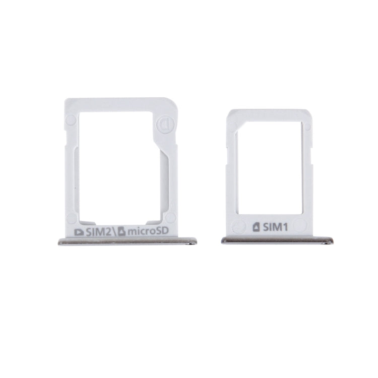 For Galaxy E5 (Dual SIM Version) SIM Card Tray + Micro SD / SIM Card Tray (Silver) - Other Galaxy Parts by PMc TechLife | Online Shopping South Africa | PMc TechLife | Buy Now Pay Later Mobicred