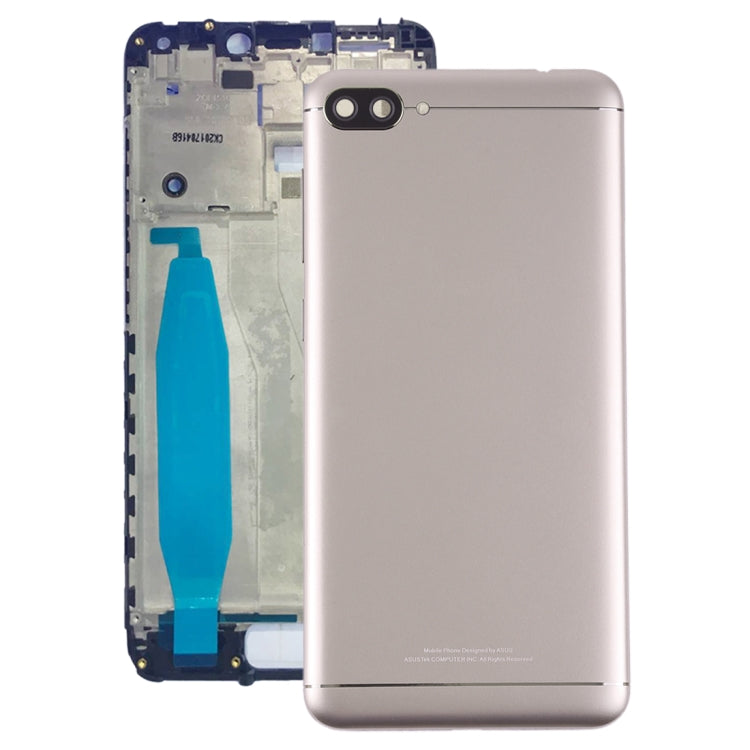 Back Cover with Camera Lens & Side Keys for Asus Zenfone 4 Max ZC520KL X00HD(Gold) - Back Cover by PMC TechLife | Online Shopping South Africa | PMC TechLife | Buy Now Pay Later Mobicred