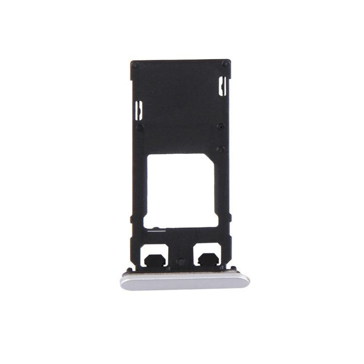 SIM Card Tray + Micro SD Card Tray + Card Slot Port Dust Plug for Sony Xperia X (Single SIM Version)(White) - Card Tray by PMc TechLife | Online Shopping South Africa | PMc TechLife | Buy Now Pay Later Mobicred