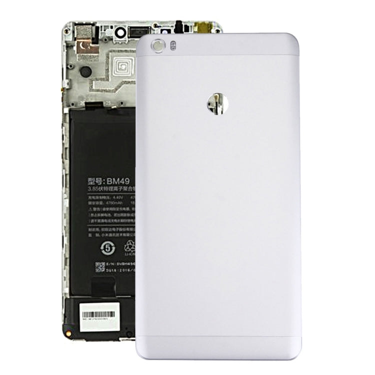 For Xiaomi Mi Max Battery Back Cover (Side Keys not Included)(Silver) - Back Cover by PMC TechLife | Online Shopping South Africa | PMC TechLife | Buy Now Pay Later Mobicred