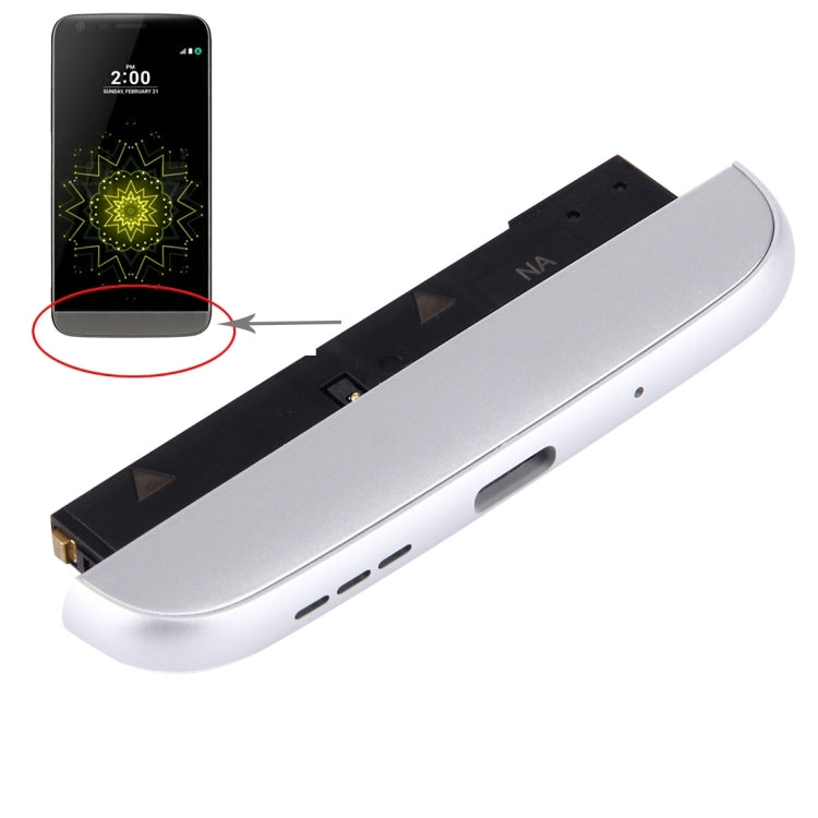 (Charging Dock + Microphone + Speaker Ringer Buzzer) Module for LG G5 / F700L (KR Version)(Silver) - For LG by PMC TechLife | Online Shopping South Africa | PMC TechLife | Buy Now Pay Later Mobicred