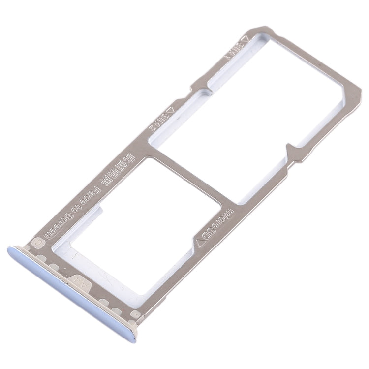 For OPPO A3 2 x SIM Card Tray + Micro SD Card Tray (Blue) - Card Tray by PMc TechLife | Online Shopping South Africa | PMc TechLife | Buy Now Pay Later Mobicred