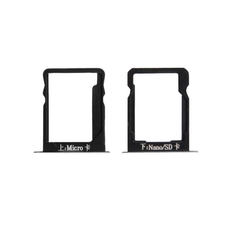 For Huawei Mate 7 SIM Card Tray and Micro SD Card Tray(Grey) - Card Socket by PMC TechLife | Online Shopping South Africa | PMC TechLife
