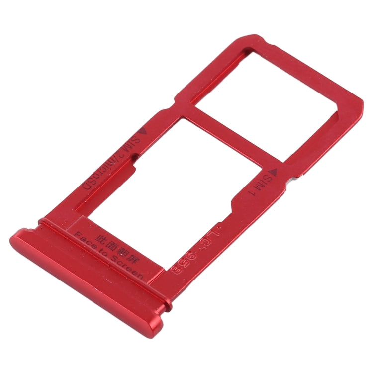 For OPPO R15 SIM Card Tray + SIM Card Tray / Micro SD Card Tray (Red) - Card Tray by PMc TechLife | Online Shopping South Africa | PMc TechLife | Buy Now Pay Later Mobicred