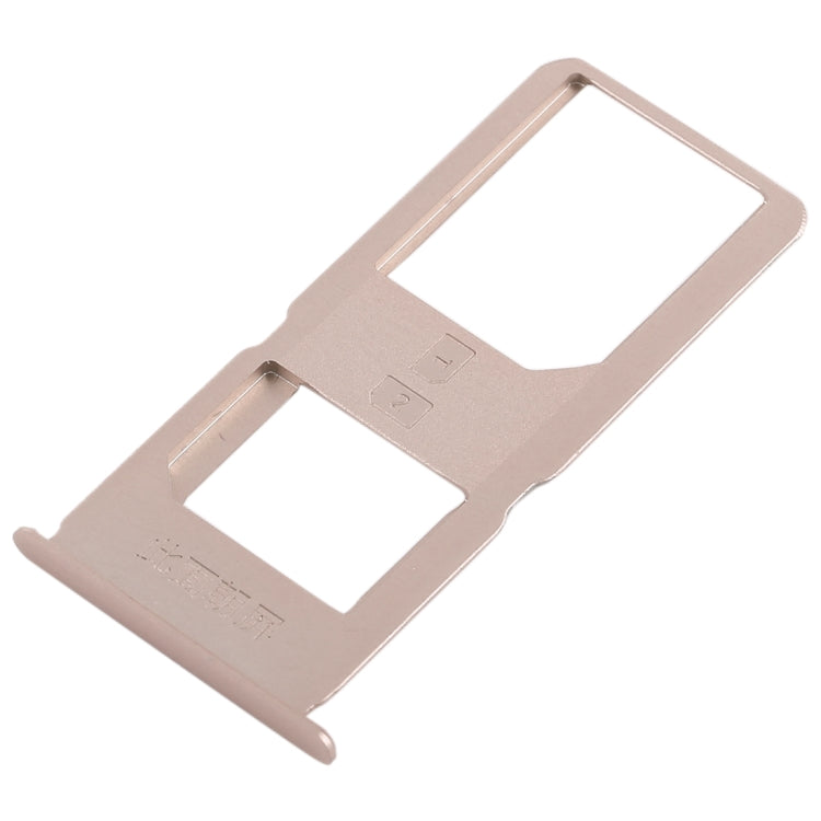 For Vivo X6S Plus 2 x SIM Card Tray (Gold) - Card Socket by PMc TechLife | Online Shopping South Africa | PMc TechLife | Buy Now Pay Later Mobicred