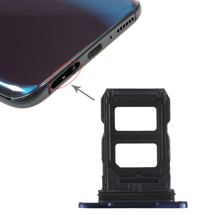 For OPPO R17 Pro 2 x SIM Card Tray (Blue) - Card Socket by PMc TechLife | Online Shopping South Africa | PMc TechLife | Buy Now Pay Later Mobicred