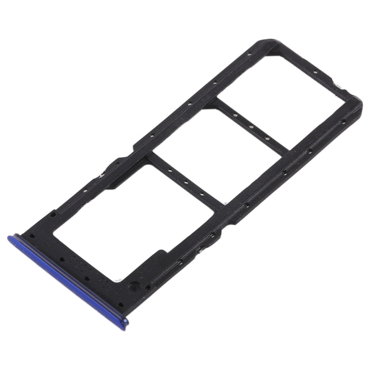 For OPPO K1 2 x SIM Card Tray + Micro SD Card Tray (Blue) - Card Socket by PMc TechLife | Online Shopping South Africa | PMc TechLife | Buy Now Pay Later Mobicred