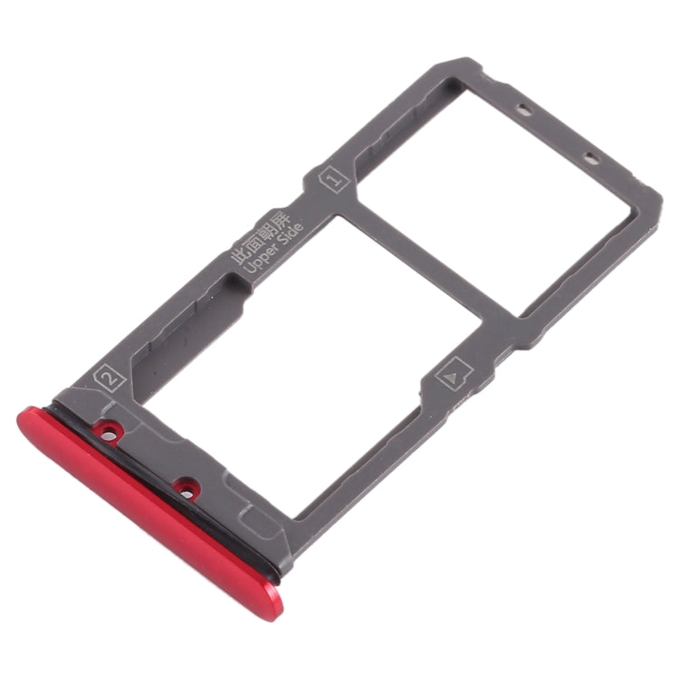 For Vivo X21 SIM Card Tray + SIM Card Tray / Micro SD Card Tray (Red) - Card Tray by PMc TechLife | Online Shopping South Africa | PMc TechLife | Buy Now Pay Later Mobicred