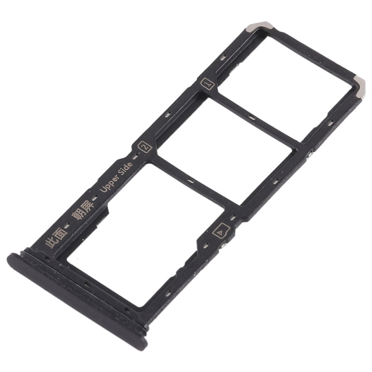 For Vivo Y83 2 x SIM Card Tray + Micro SD Card Tray (Black) - Card Tray by PMc TechLife | Online Shopping South Africa | PMc TechLife | Buy Now Pay Later Mobicred