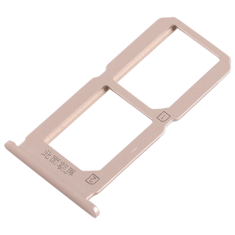 For Vivo X7 2 x SIM Card Tray (Gold) - Card Socket by PMc TechLife | Online Shopping South Africa | PMc TechLife | Buy Now Pay Later Mobicred