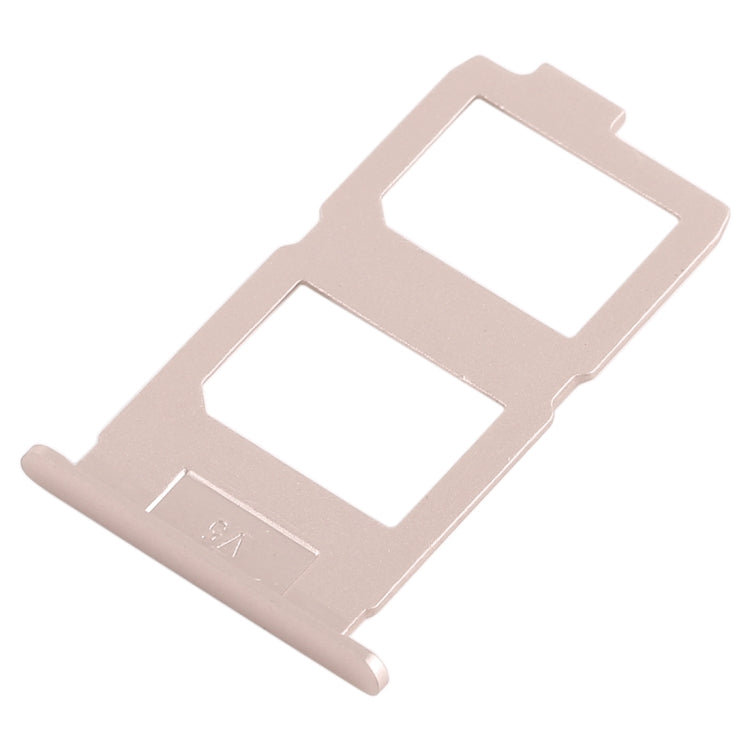 For Vivo X7 Plus 2 x SIM Card Tray (Gold) - Card Socket by PMc TechLife | Online Shopping South Africa | PMc TechLife | Buy Now Pay Later Mobicred