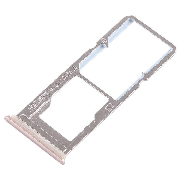 For Vivo Y85 / Z1 / Z1i / V9 Youth / V9 2 x SIM Card Tray + Micro SD Card Tray (Gold) - Card Socket by PMc TechLife | Online Shopping South Africa | PMc TechLife | Buy Now Pay Later Mobicred