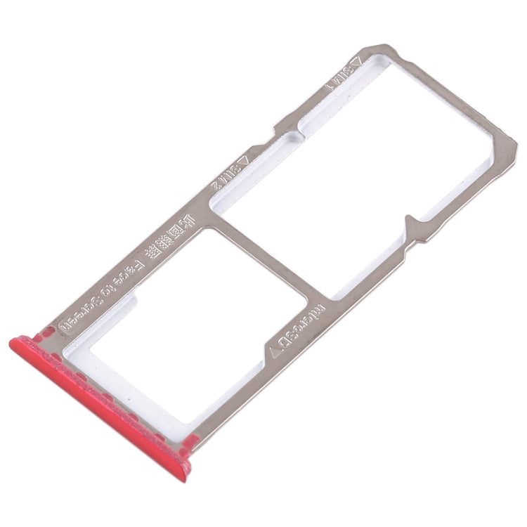 For OPPO A83 2 x SIM Card Tray + Micro SD Card Tray (Red) - Card Socket by PMc TechLife | Online Shopping South Africa | PMc TechLife | Buy Now Pay Later Mobicred