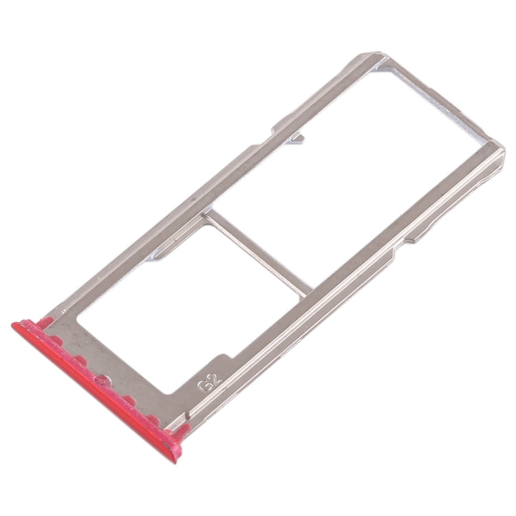 For OPPO A83 2 x SIM Card Tray + Micro SD Card Tray (Red) - Card Socket by PMc TechLife | Online Shopping South Africa | PMc TechLife | Buy Now Pay Later Mobicred