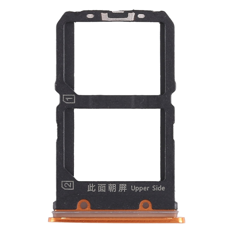 For Vivo X23 2 x SIM Card Tray (Orange) - Card Socket by PMc TechLife | Online Shopping South Africa | PMc TechLife | Buy Now Pay Later Mobicred