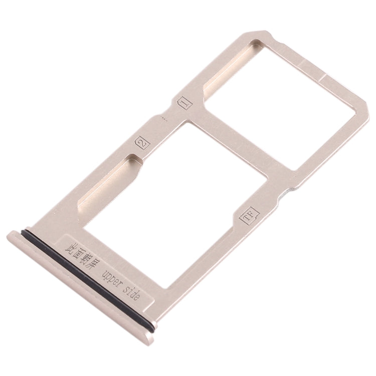 For Vivo X20 Plus SIM Card Tray + SIM Card Tray / Micro SD Card Tray (Gold) - Card Socket by PMc TechLife | Online Shopping South Africa | PMc TechLife | Buy Now Pay Later Mobicred