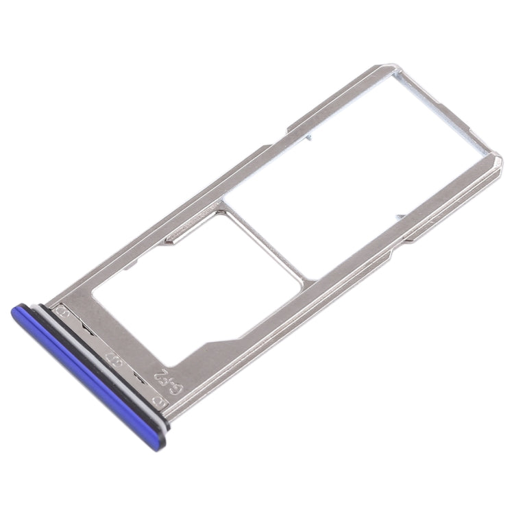 For Vivo Z1 2 x SIM Card Tray + Micro SD Card Tray (Blue) - Card Socket by PMc TechLife | Online Shopping South Africa | PMc TechLife | Buy Now Pay Later Mobicred