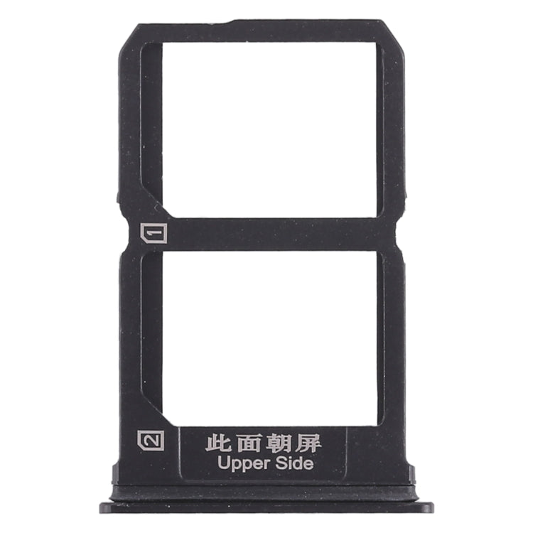 For Vivo X9s 2 x SIM Card Tray (Black) - Card Socket by PMc TechLife | Online Shopping South Africa | PMc TechLife | Buy Now Pay Later Mobicred