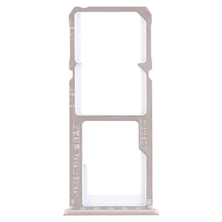 For OPPO A1 2 x SIM Card Tray + Micro SD Card Tray (Rose Gold) - Card Socket by PMc TechLife | Online Shopping South Africa | PMc TechLife | Buy Now Pay Later Mobicred