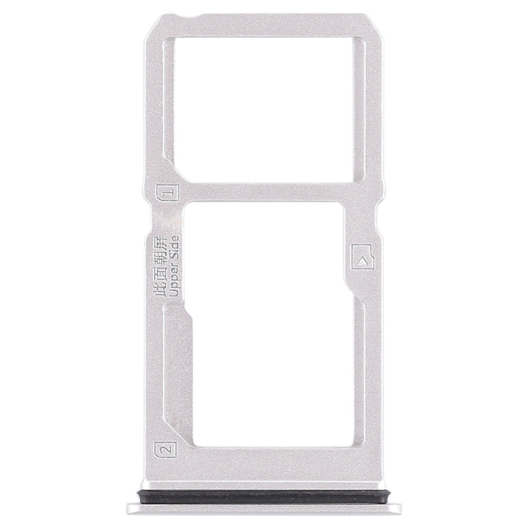 For Vivo X21i SIM Card Tray + SIM Card Tray / Micro SD Card Tray (Silver) - Card Socket by PMc TechLife | Online Shopping South Africa | PMc TechLife | Buy Now Pay Later Mobicred