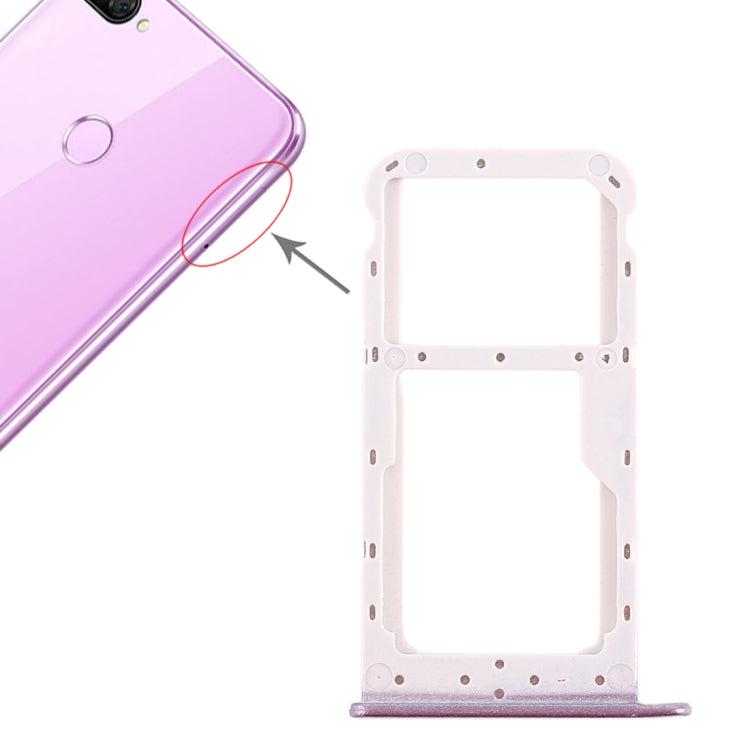 SIM Card Tray + SIM Card Tray / Micro SD Card Tray for Huawei Honor 9i (Purple) - Card Socket by PMc TechLife | Online Shopping South Africa | PMc TechLife | Buy Now Pay Later Mobicred