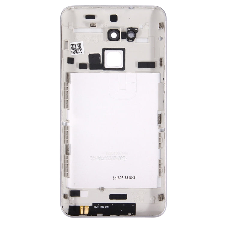 Aluminium Alloy Back Battery Cover for ASUS ZenFone 3 Max / ZC520TL(White) - Back Cover by PMC TechLife | Online Shopping South Africa | PMC TechLife | Buy Now Pay Later Mobicred