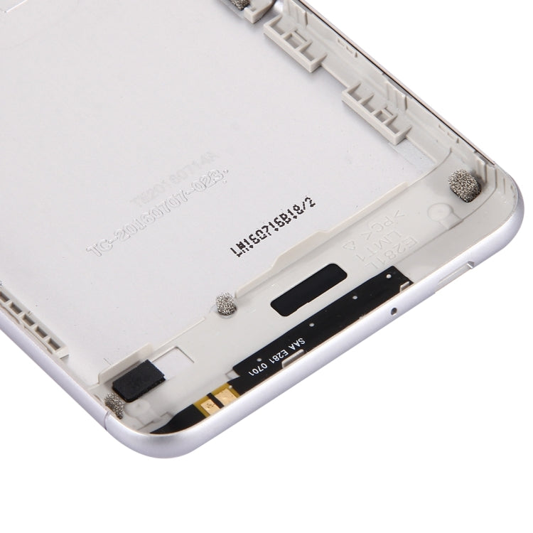 Aluminium Alloy Back Battery Cover for ASUS ZenFone 3 Max / ZC520TL(White) - Back Cover by PMC TechLife | Online Shopping South Africa | PMC TechLife | Buy Now Pay Later Mobicred