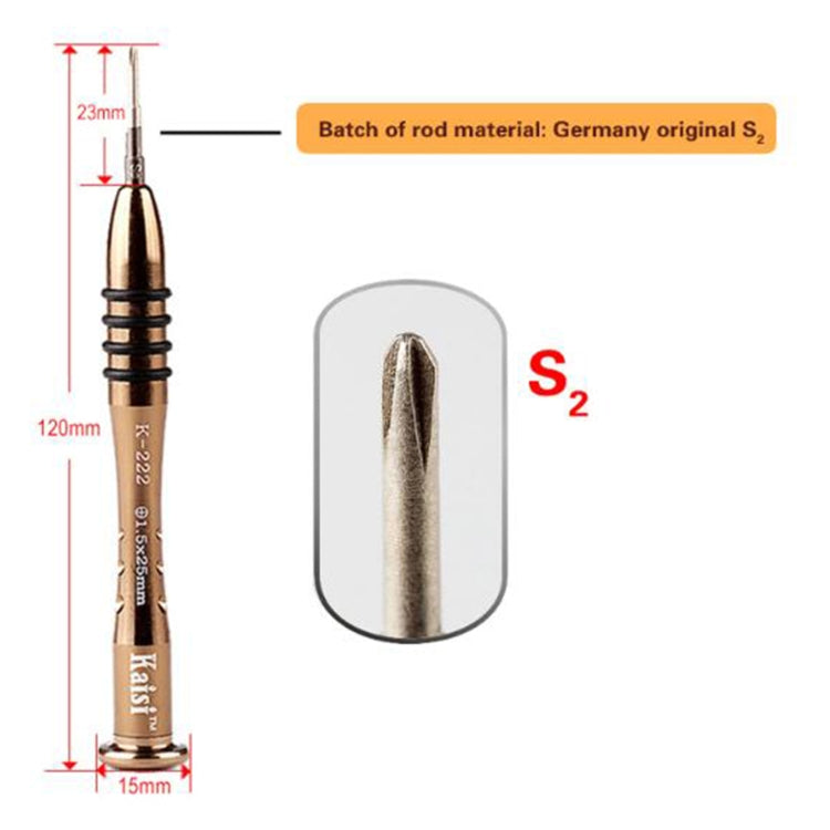 Kaisi K-222 Precision Screwdrivers Professional Repair Opening Tool for Mobile Phone Tablet PC (Phillips: 2.5) - free shipping - PMC TechLife - Order now!