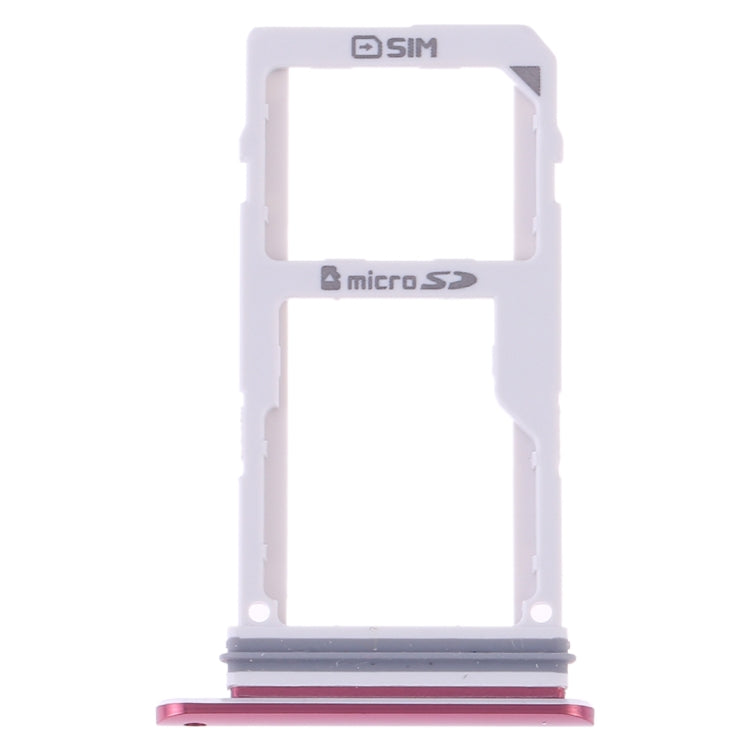 SIM Card Tray + SIM Card Tray / Micro SD Card Tray for LG V30 VS996 LS998U H933 LS998U (Red) - For LG by PMc TechLife | Online Shopping South Africa | PMc TechLife | Buy Now Pay Later Mobicred