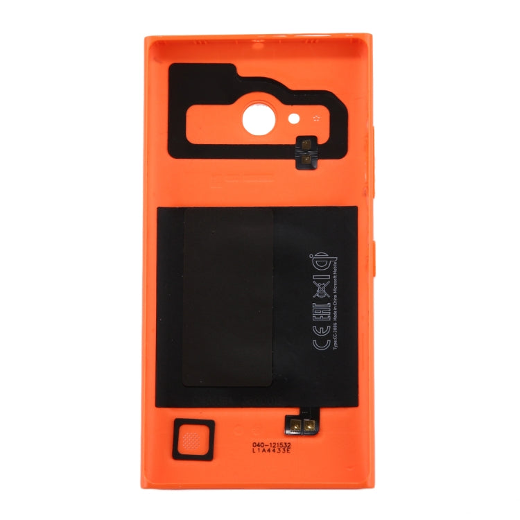 Solid Color NFC Battery Back Cover for Nokia Lumia 735 (Orange) - Back Cover by PMC TechLife | Online Shopping South Africa | PMC TechLife | Buy Now Pay Later Mobicred