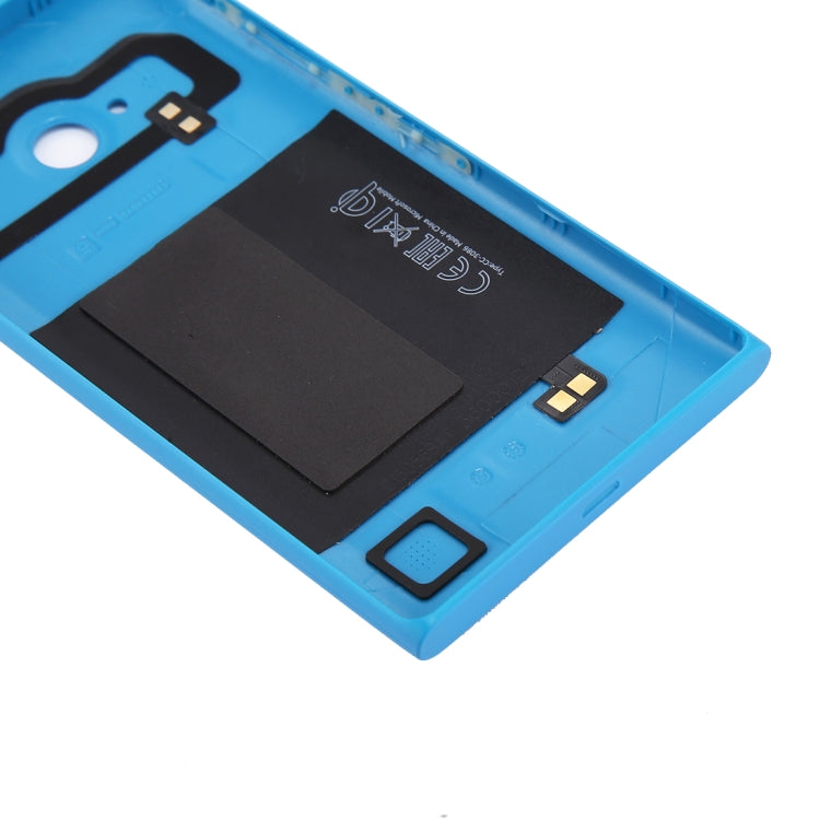 for Nokia Lumia 735 Solid Color NFC Battery Back Cover(Blue) - Back Cover by PMC TechLife | Online Shopping South Africa | PMC TechLife | Buy Now Pay Later Mobicred