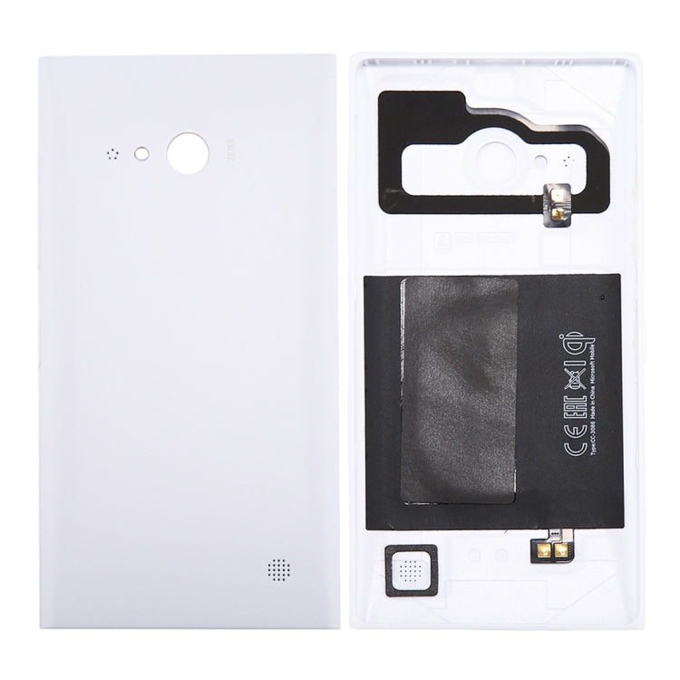 Solid Color NFC Battery Back Cover for Nokia Lumia 735 (White) - Back Cover by PMC TechLife | Online Shopping South Africa | PMC TechLife | Buy Now Pay Later Mobicred