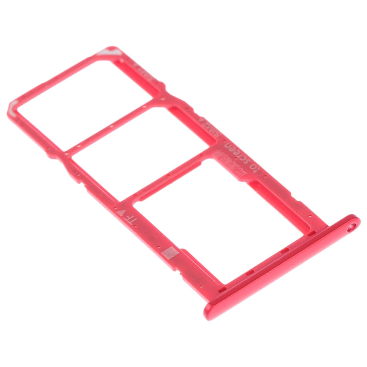 SIM Card Tray + SIM Card Tray + Micro SD Card Tray for Huawei Y7 (2019) / Y7 Pro (2019) / Y7 Prime (2019) (Red) - Card Socket by PMC TechLife | Online Shopping South Africa | PMC TechLife | Buy Now Pay Later Mobicred