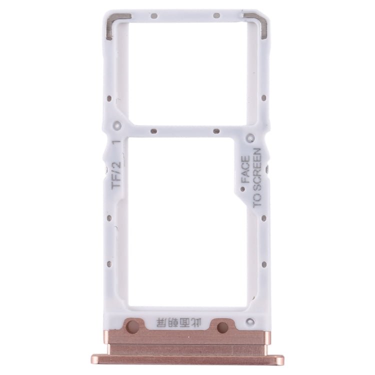 SIM Card Tray + SIM Card Tray / Micro SD Card Tray for Xiaomi Mi CC9 (Gold) - Card Tray by PMC TechLife | Online Shopping South Africa | PMC TechLife | Buy Now Pay Later Mobicred