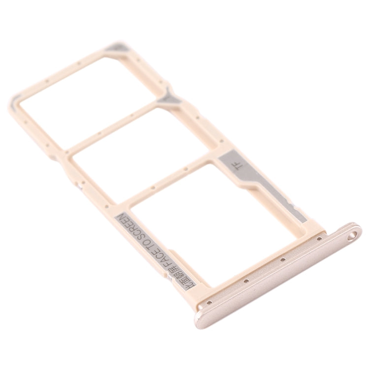 SIM Card Tray + SIM Card Tray + Micro SD Card Tray for Xiaomi Redmi 7A (Gold) - Card Tray by PMC TechLife | Online Shopping South Africa | PMC TechLife | Buy Now Pay Later Mobicred