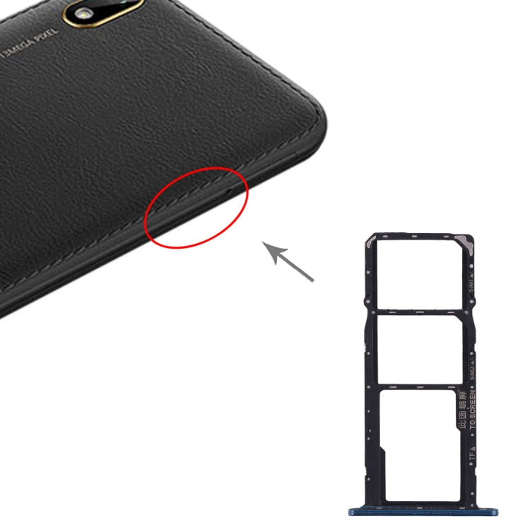 SIM Card Tray + SIM Card Tray + Micro SD Card Tray for Huawei Y5 (2019) (Green) - Card Socket by PMc TechLife | Online Shopping South Africa | PMc TechLife | Buy Now Pay Later Mobicred