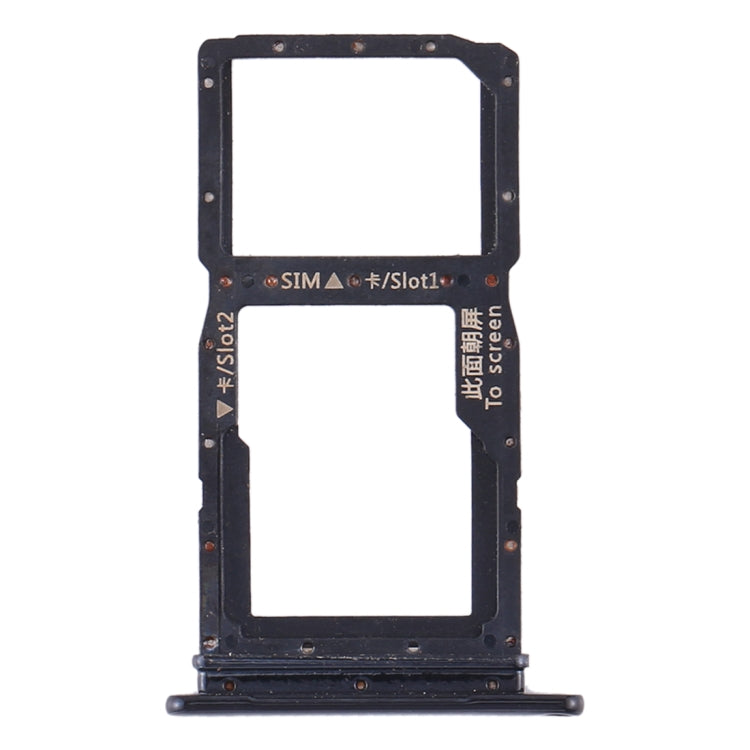 SIM Card Tray + SIM Card Tray / Micro SD Card Tray for Huawei Honor 9X / Honor 9X Pro(Black) - Card Socket by PMc TechLife | Online Shopping South Africa | PMc TechLife | Buy Now Pay Later Mobicred